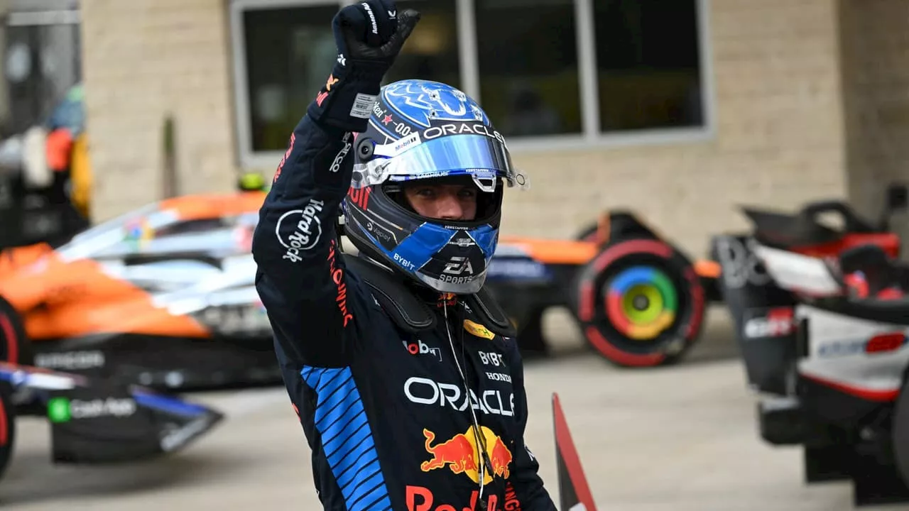 F1: Verstappen crava pole da corrida sprint