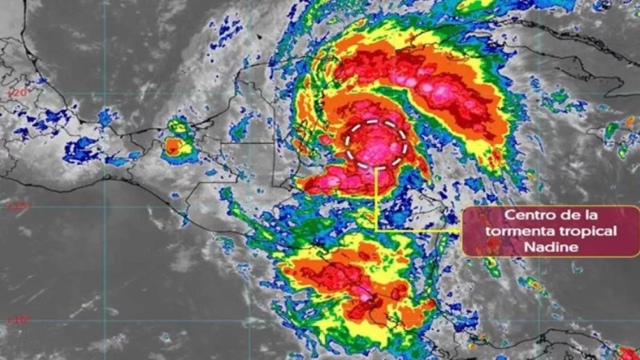 Se forma la tormenta tropical ‘Nadine’ frente a costas de Quintana Roo