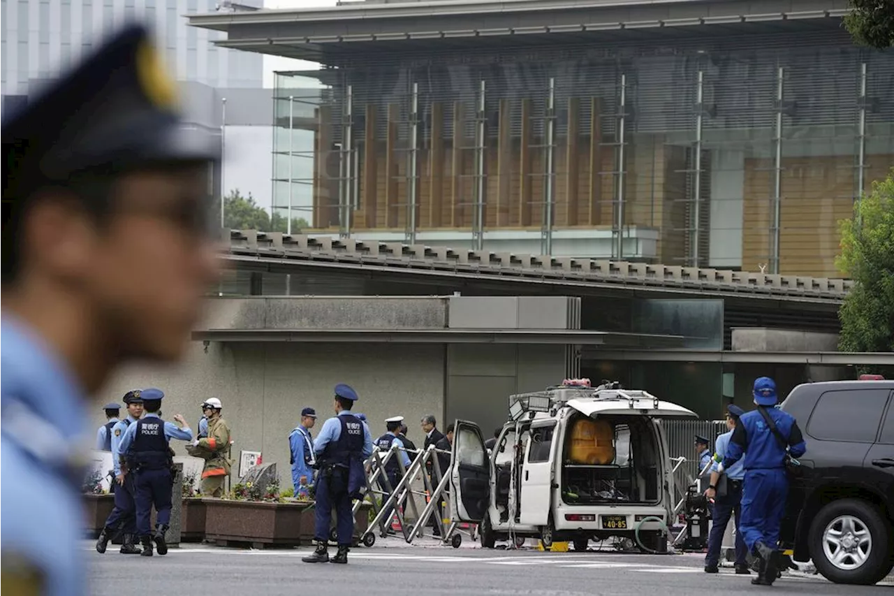 Japan's ruling party headquarters is attacked with firebombs and suspect is arrested