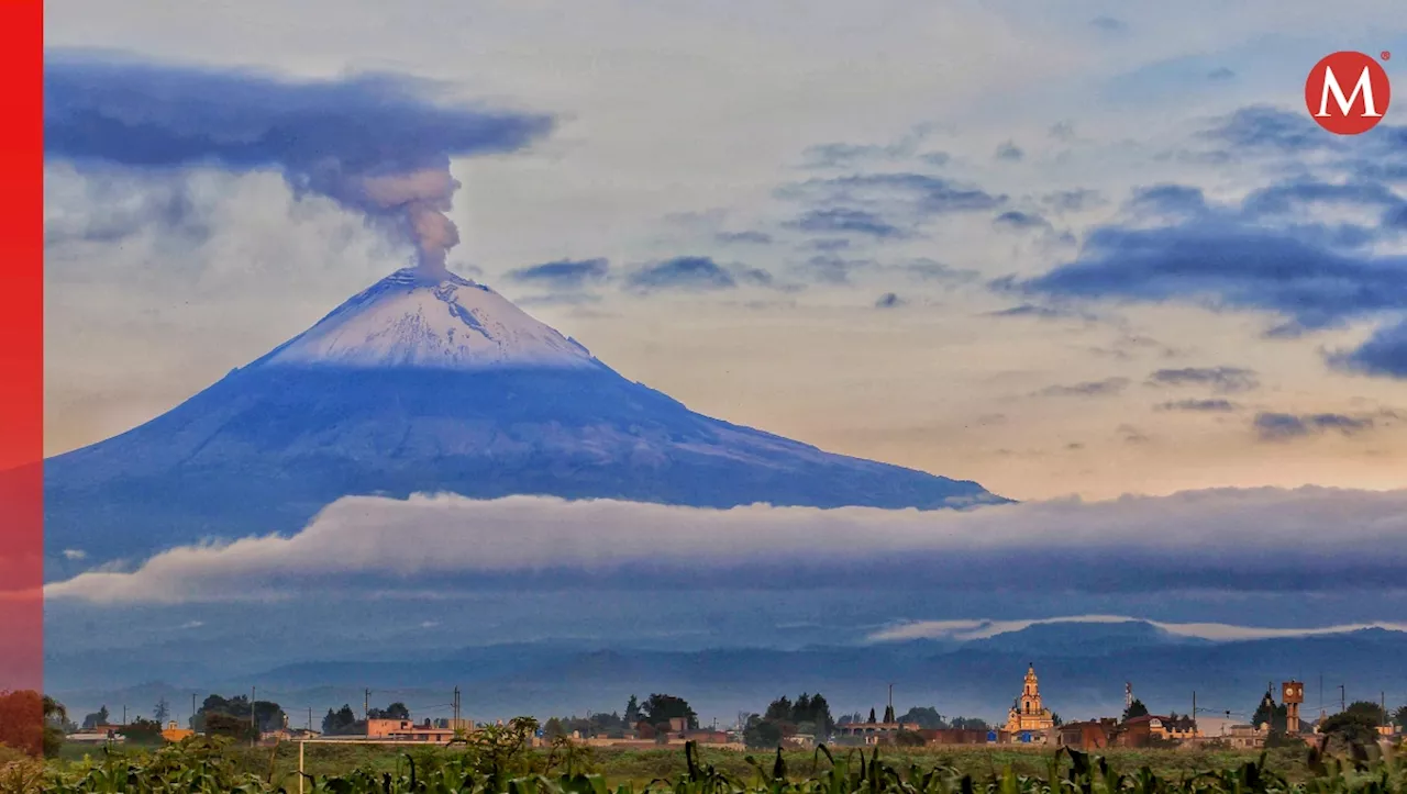 Volcán Popocatépetl HOY: Registra 58 exhalaciones y caída de ceniza en Puebla