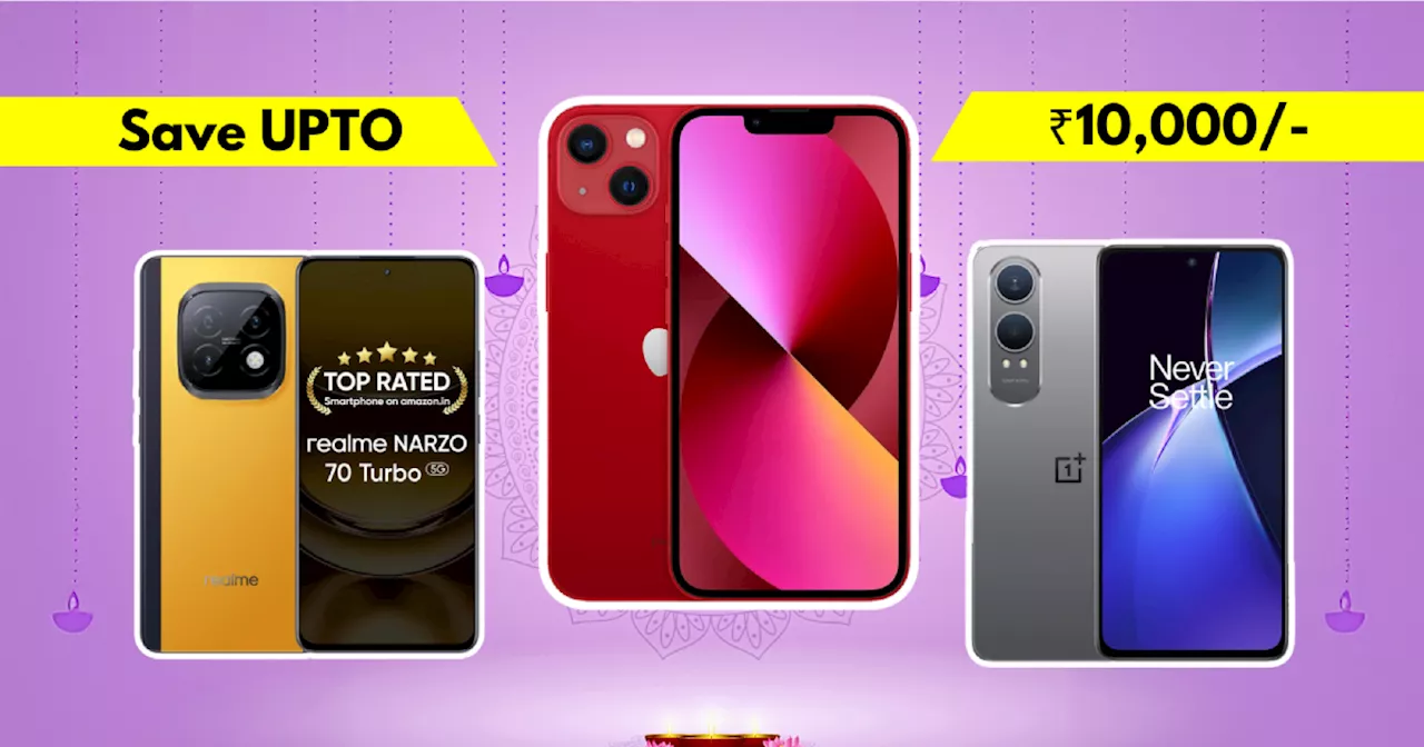 आएं! iPhone 13 और कई टॉप रेटेड Smartphones पर मिल रही है 10 हजार तक छूट, Amazon Sale में आई खुशियों की लहर