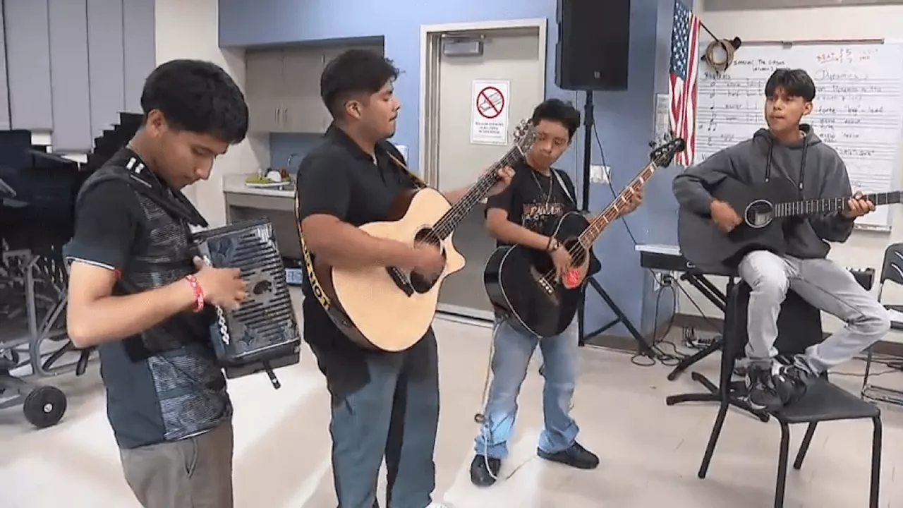 Students embrace their Hispanic heritage through music at Santa Ana High School