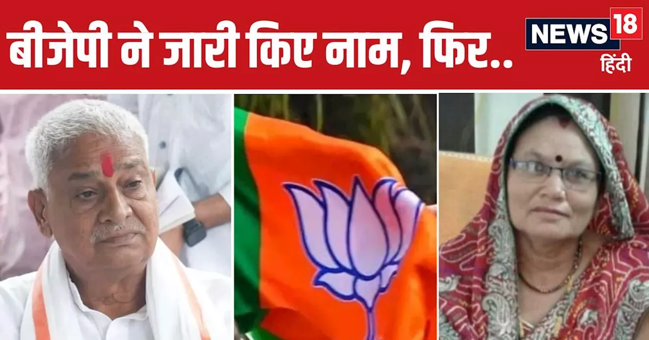 राजस्थान उपचुनाव 2024: BJP ने 6 सीटों पर नाम किए घोषित, 5 नए चे‍हरों को मौका, दौसा से किसे मिला टिकट?