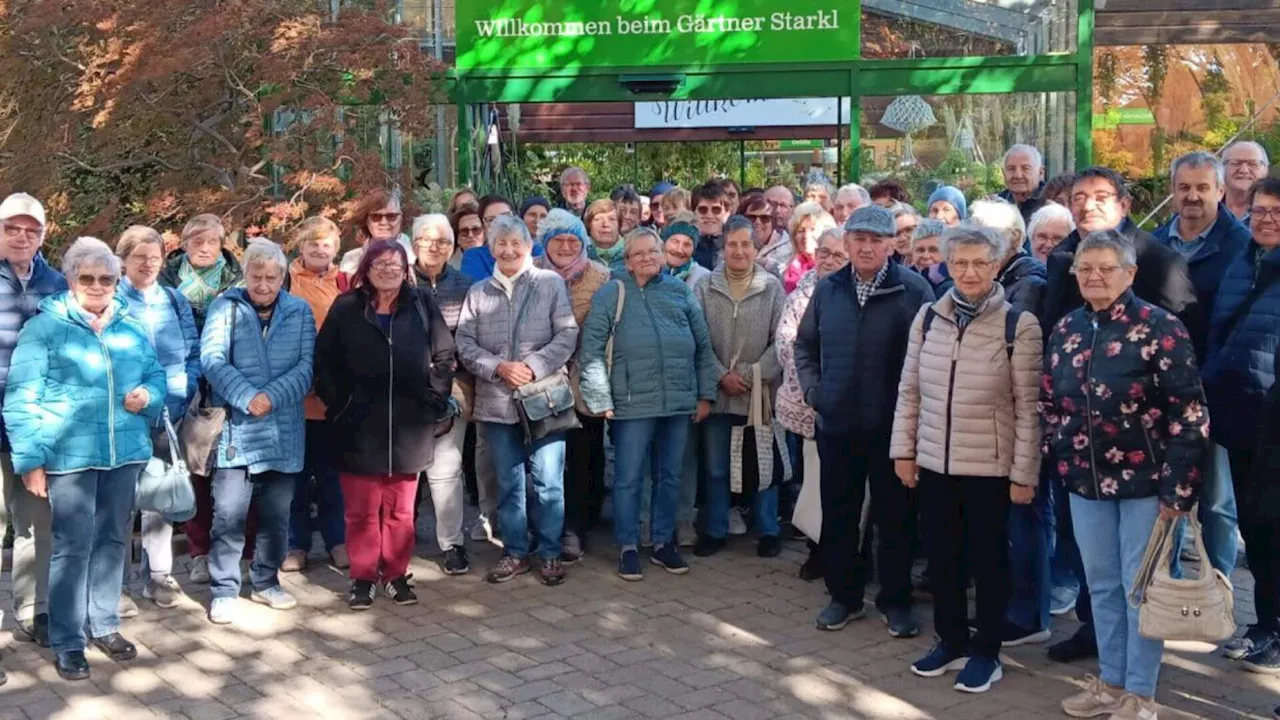 Senioren besuchten Zuckerfabrik und Gärtnerei Starkl