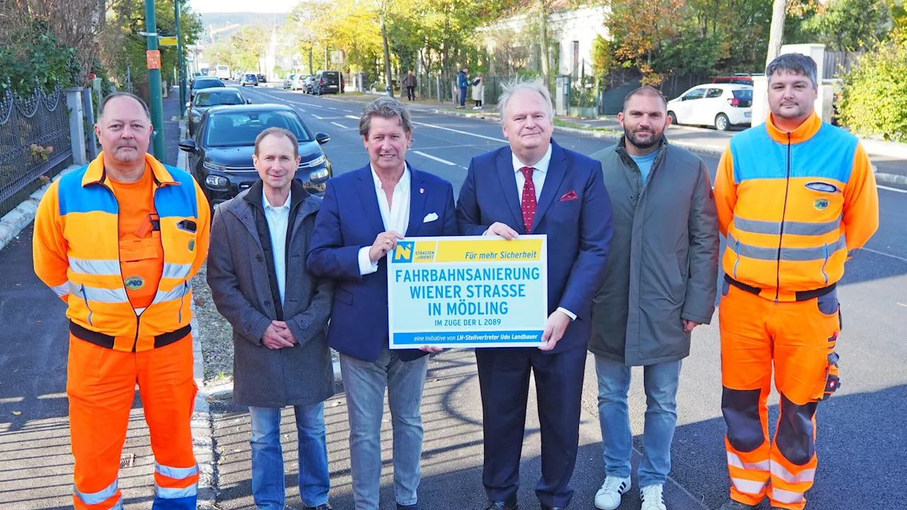 Wiener Straße in Mödling wieder in Top-Zustand