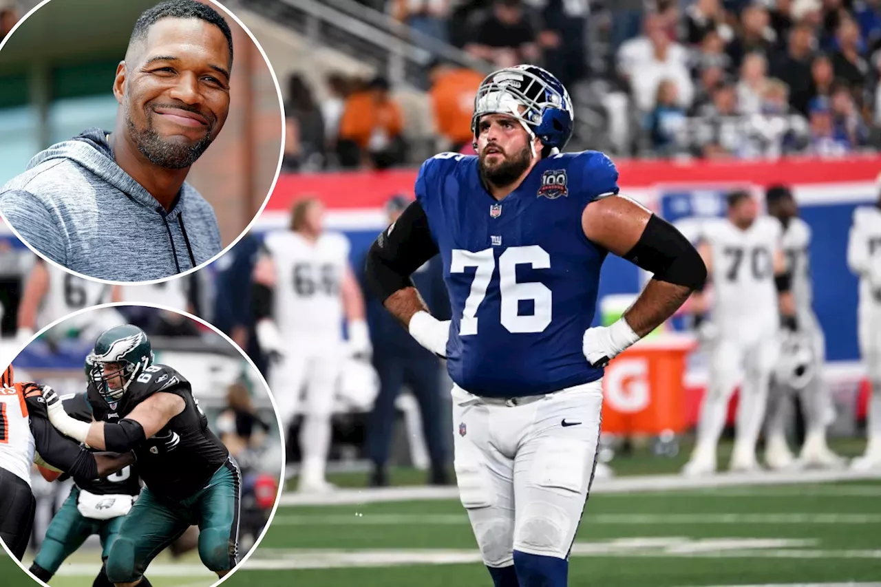 Jon Runyan Jr. has unusual Michael Strahan connection to Giants-Eagles rivalry