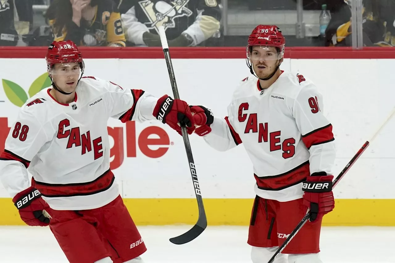 Hurricanes score four consecutive goals to beat Penguins 4-1