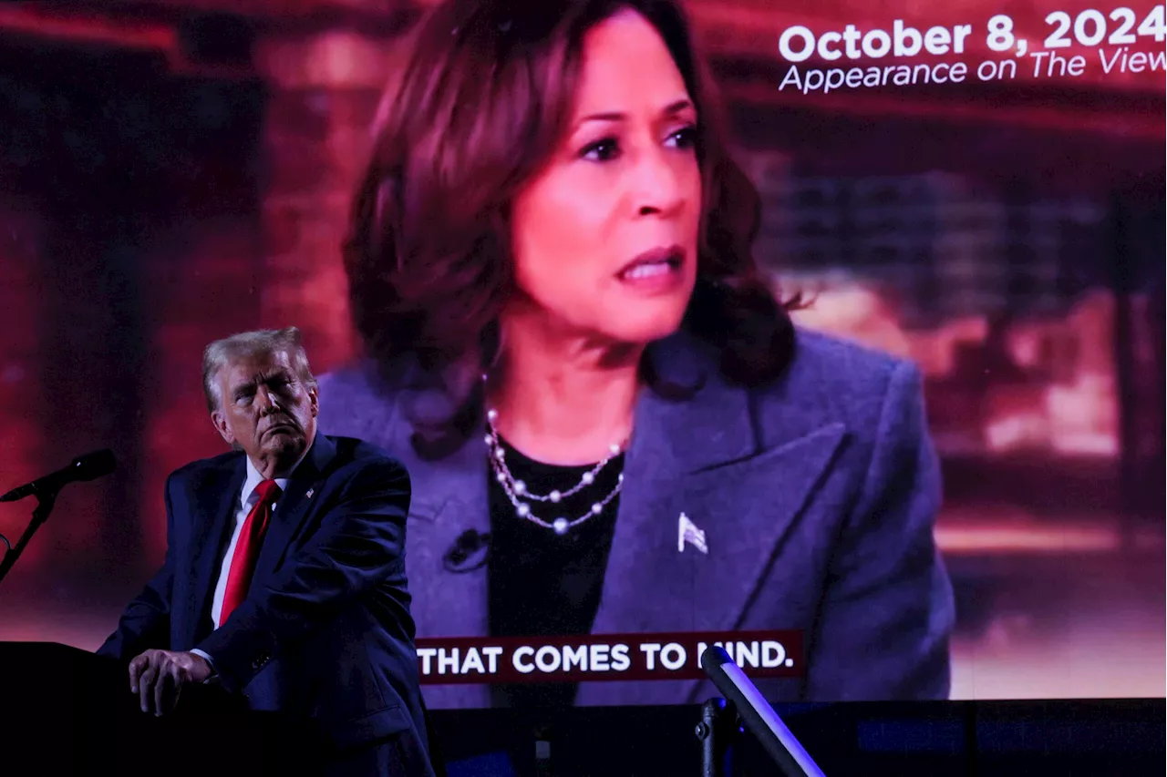 Harris, Trump barnstorm Michigan, spar over who has stamina