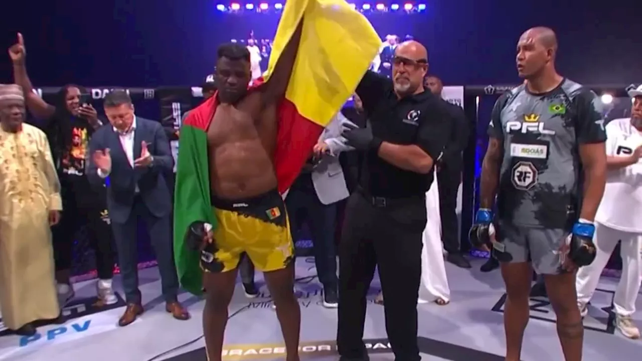 PFL: Francis Ngannou plie l'affaire en moins d'un round pour son grand retour dans l'octogone