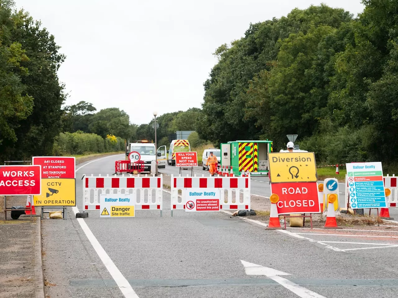 Second phase of major works that closed A41 for a month could begin next month