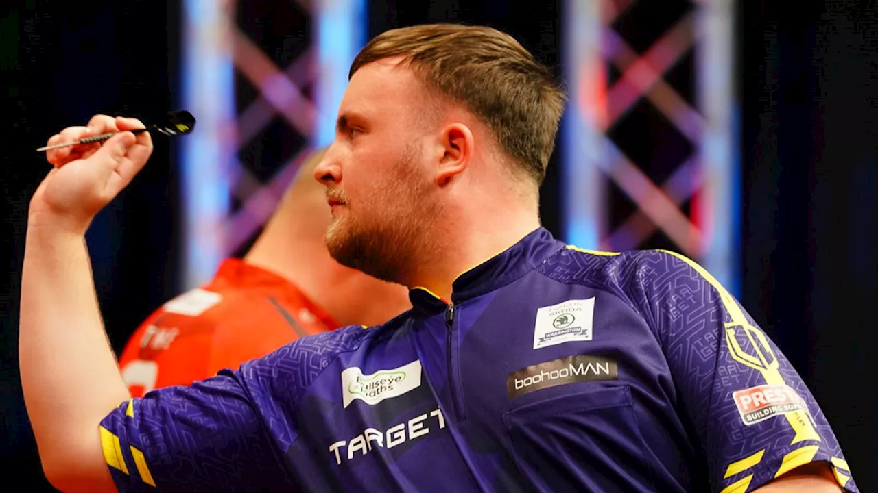 Luke Littler fires tournament-record average at Czech Darts Open after switching darts to thrash Nathan Aspinall