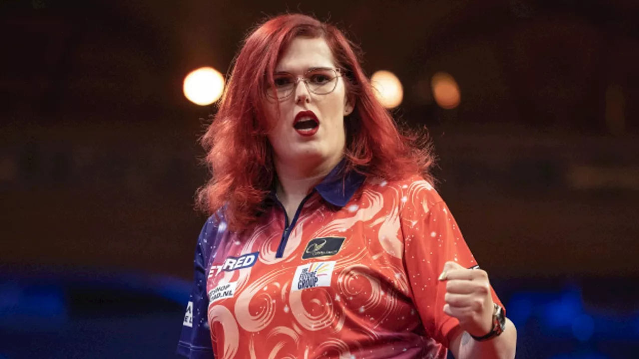 World Darts Championship: Noa-Lynn van Leuven beats Beau Greaves to qualify for Alexandra Palace