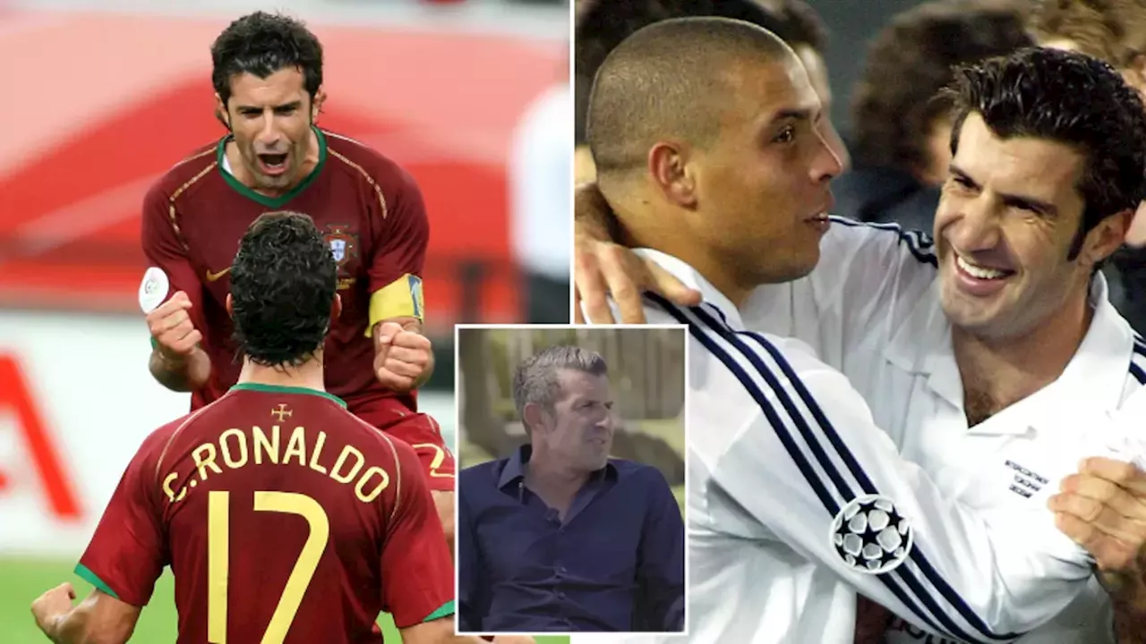 Luis Figo didn't hesitate when picking between Cristiano Ronaldo and Ronaldo Nazario after playing with both