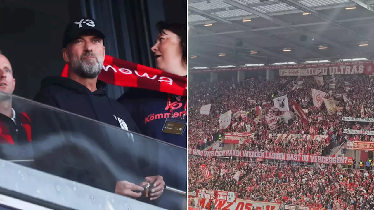 Mainz fans display banners to send brutal message to Jurgen Klopp following Red Bull move