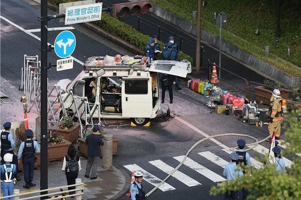 Man arrested after throwing suspected petrol bombs at Japan ruling party HQ: media