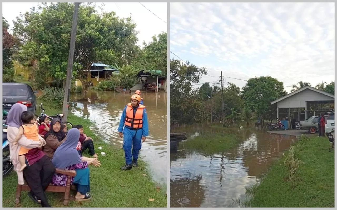 Sungai Kerian high tides floods 25 houses in Bandar Baharu