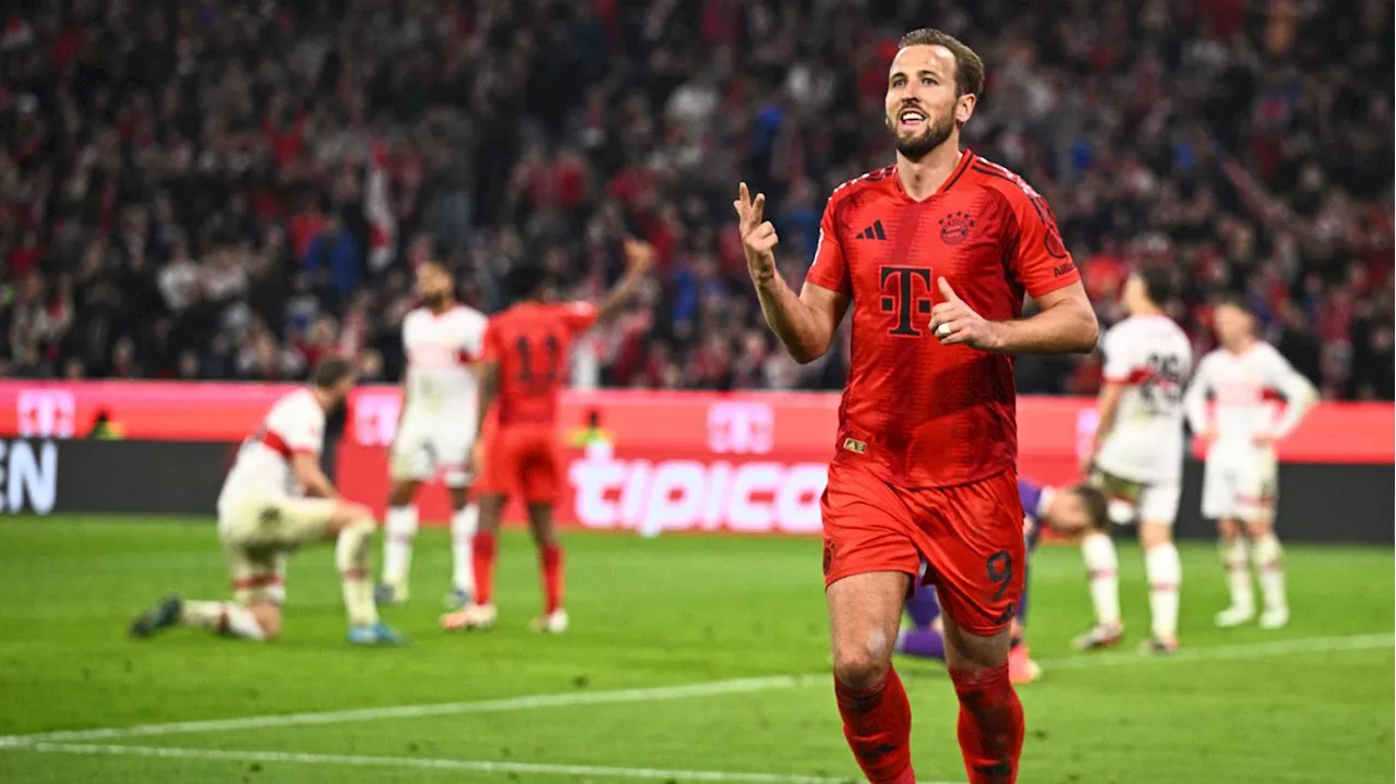 Kane mit Hattrick nach Flaute : FC Bayern feiert 4:0-Sieg über VfB Stuttgart