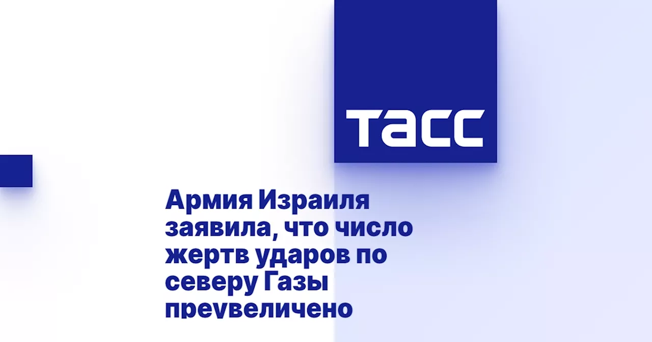 Армия Израиля заявила, что число жертв ударов по северу Газы преувеличено