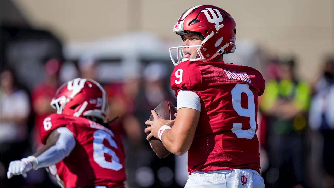 Indiana routs Nebraska to stay perfect as Rourke misses second half with hand injury