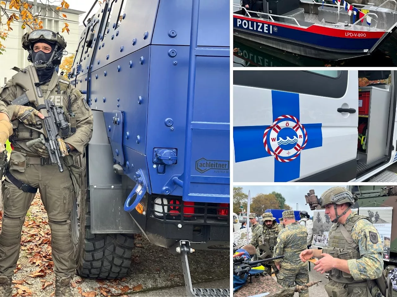 Spektakuläre Vorführungen und Polizei-Bootstaufe beim Blaulichttag in Bregenz