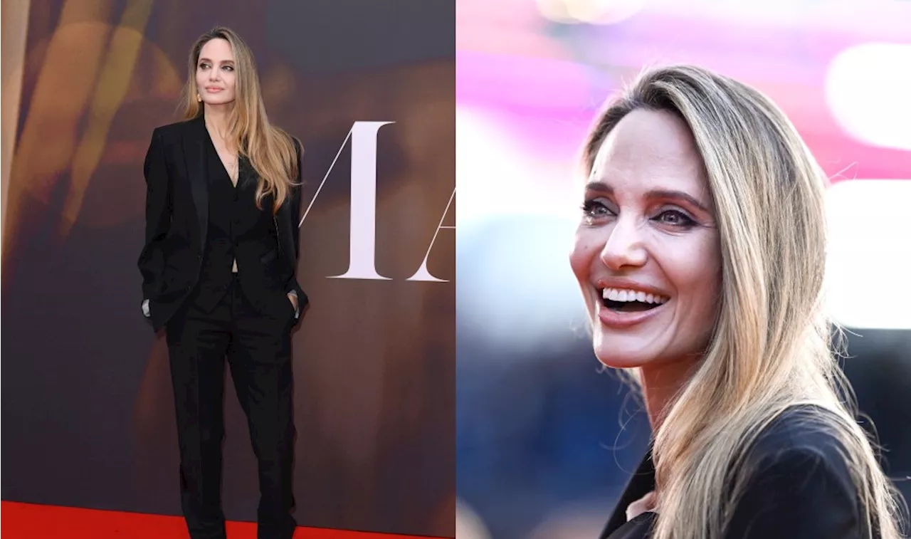 Angelina Jolie Means Business in Menswear-inspired Look for ‘Maria’ Premiere at London Film Festival 2024