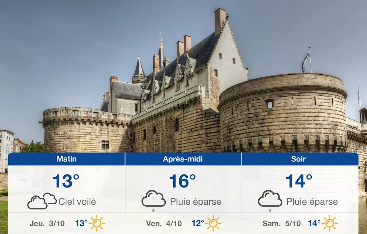 Météo Nantes: prévisions du mercredi 2 octobre 2024