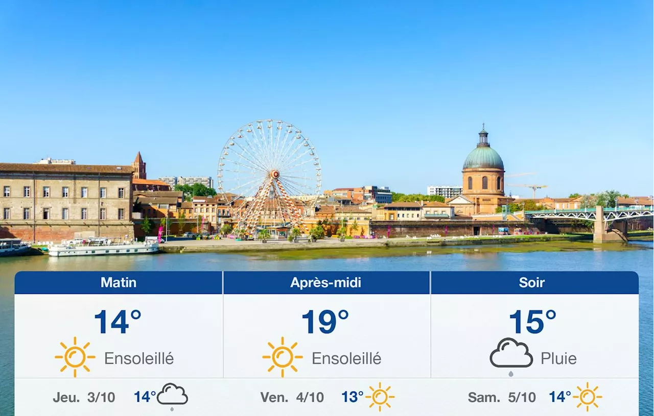 Météo Toulouse: prévisions du mercredi 2 octobre 2024