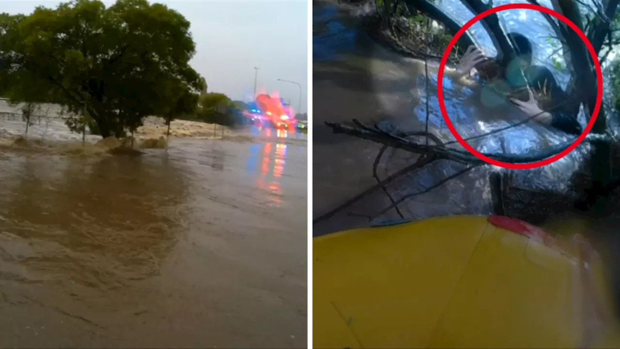 Wollongong woman shares horrific close call in flood waters