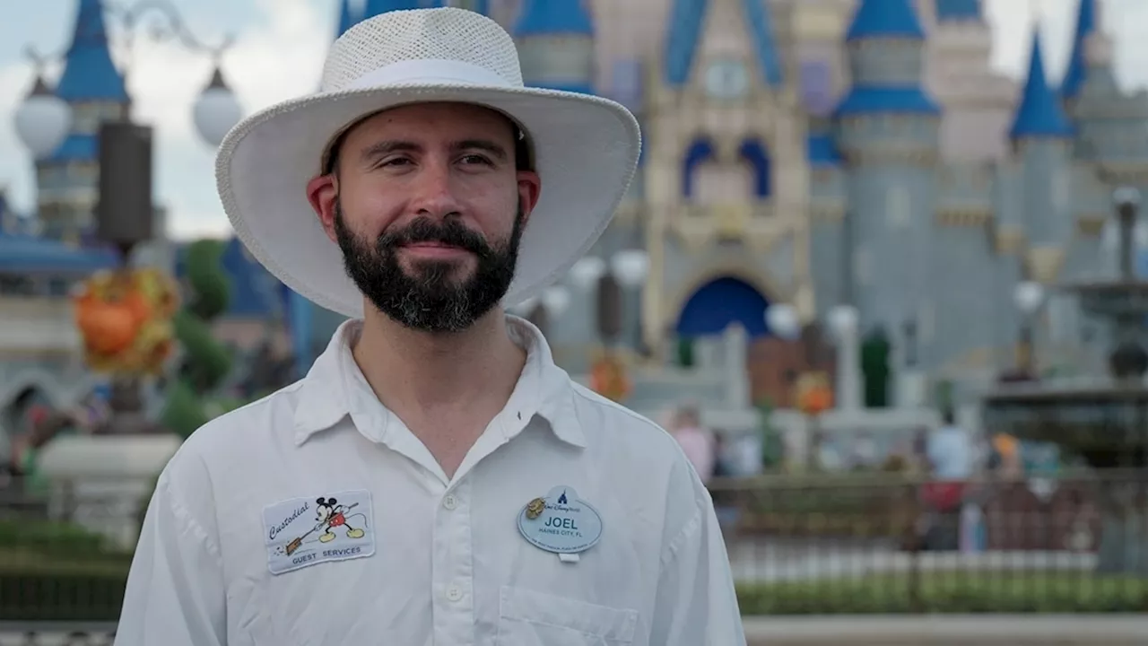 Meet the Walt Disney World custodian bringing magic to the park in this unique way