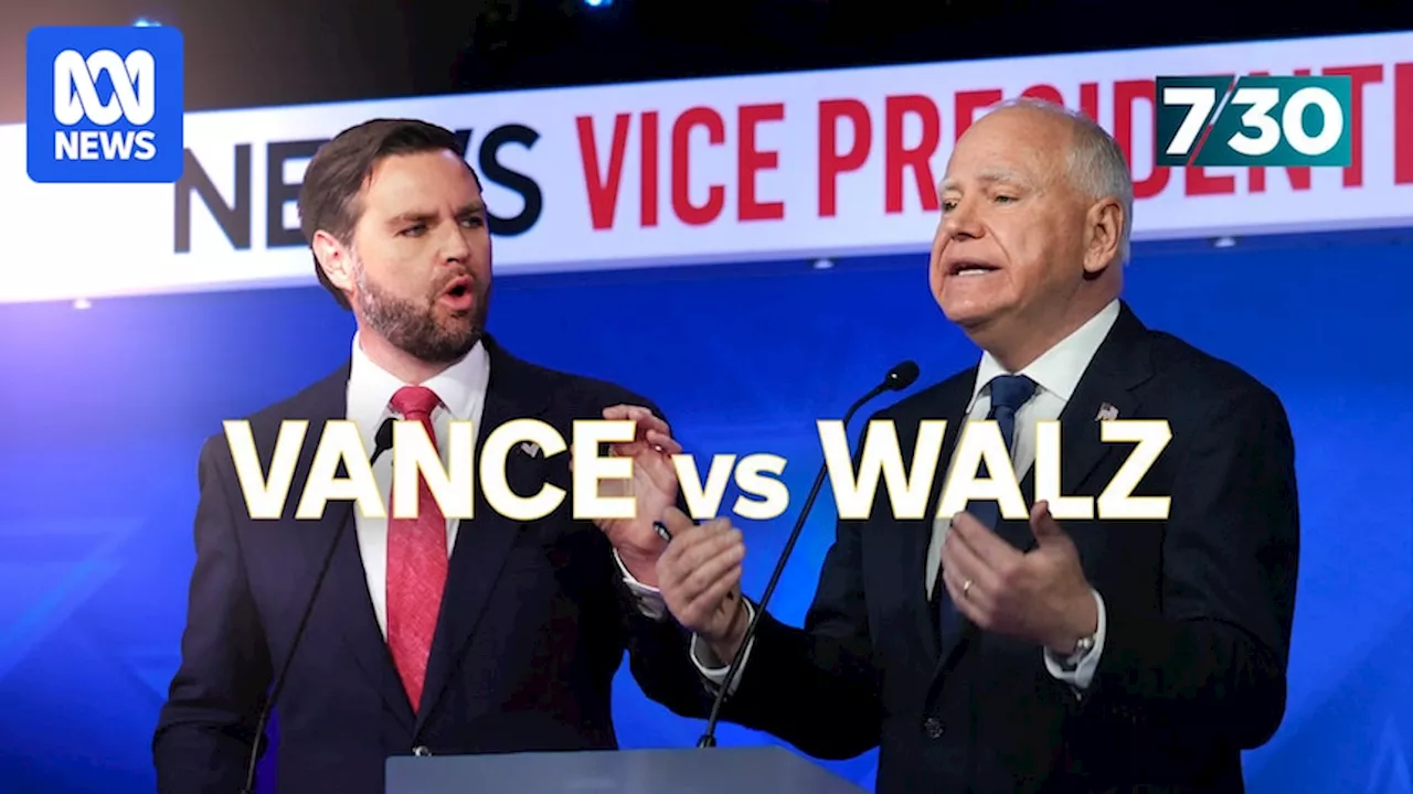 Tim Walz and JD Vance go head-to-head in US vice-presidential debate