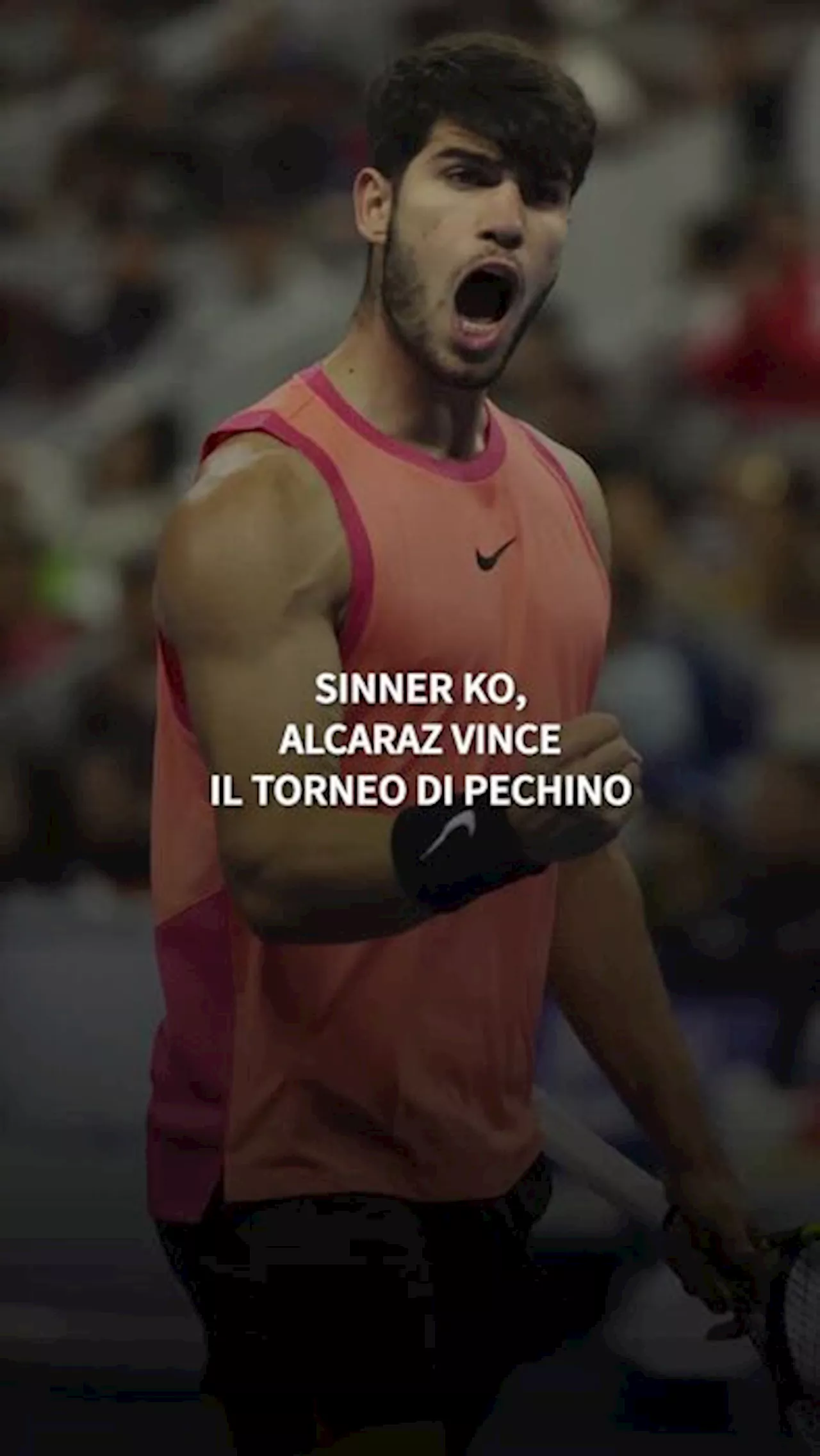 Sinner ko, Alcaraz vince il torneo di Pechino