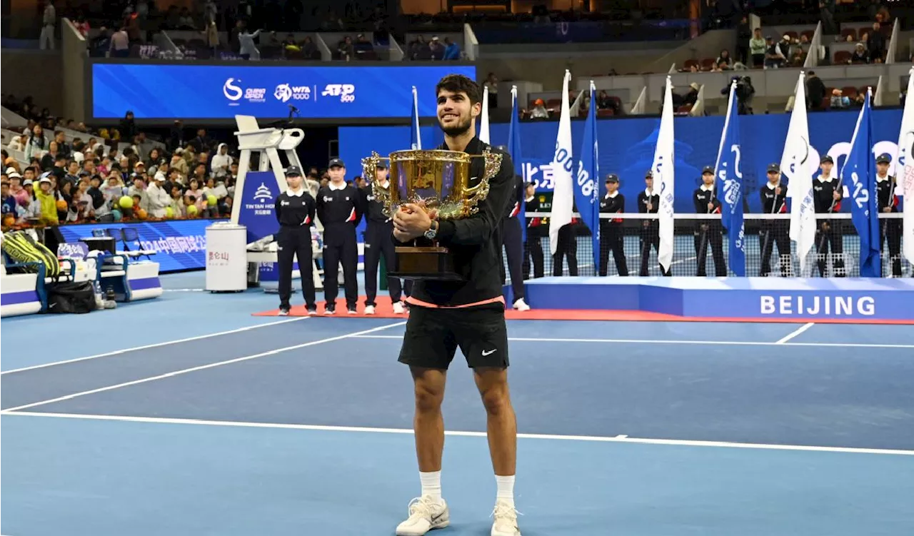 Carlos Alcaraz, campeón del ATP 500 de Pekín