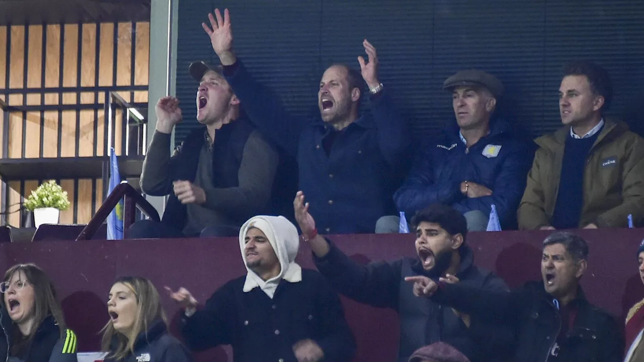 Days after being suspended Emi Martinez has Prince William celebrating in the Champions League