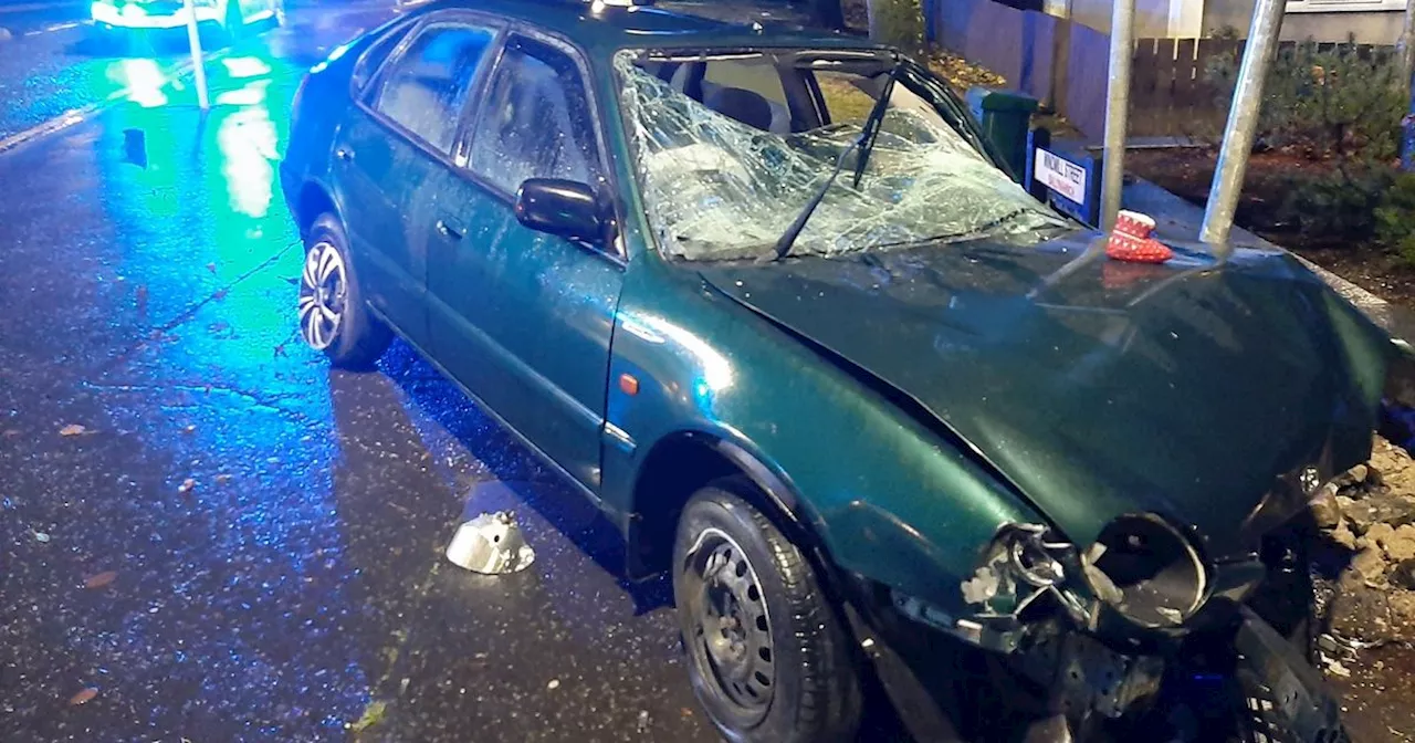 Driver 'ejected from windscreen' following suspected drink driving crash