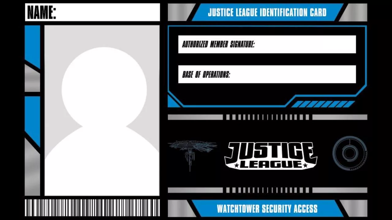 Blank Justice League Membership Card, More Than A Promo (Spoilers)