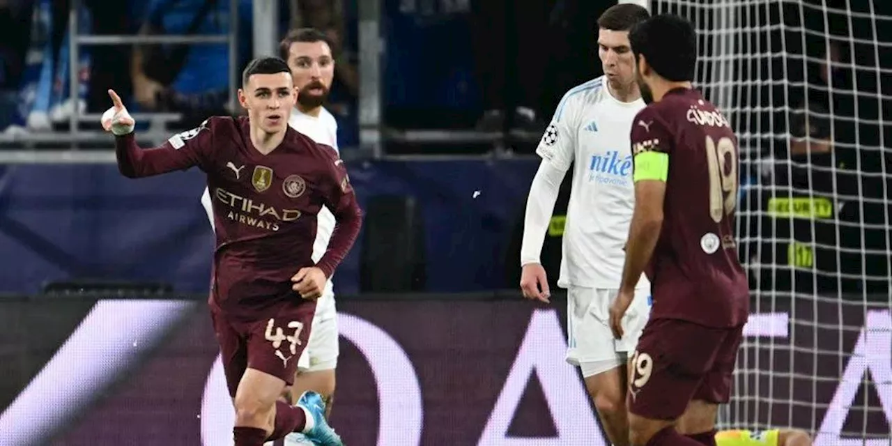 Man of the Match Slovan Bratislava vs Manchester City: Phil Foden