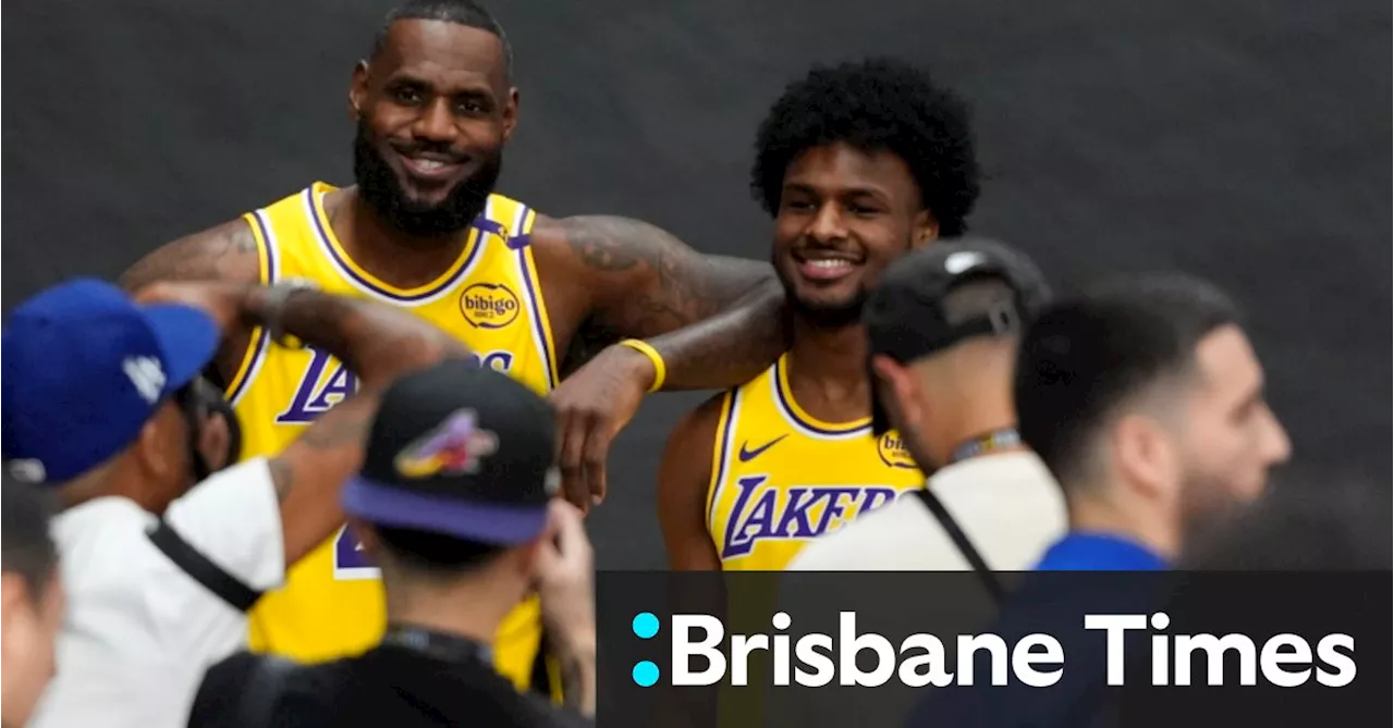 With son Bronny, LeBron James finds ‘pure joy’ as 22nd season dawns