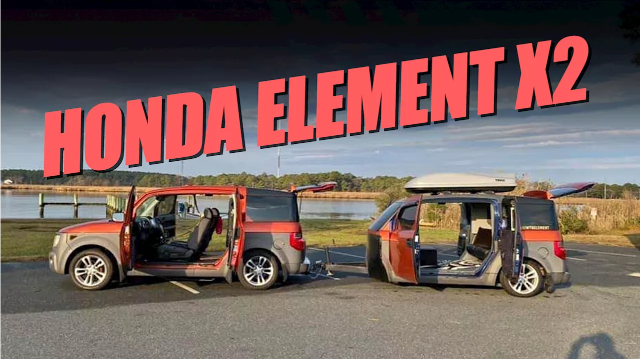 Honda Element Camper Combo: Tow Your Home Away From Home For $8,500