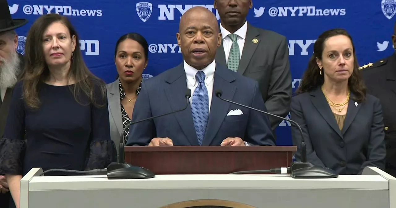 NYC Mayor Eric Adams, NYPD officials discuss enhanced security during Jewish High Holy Days