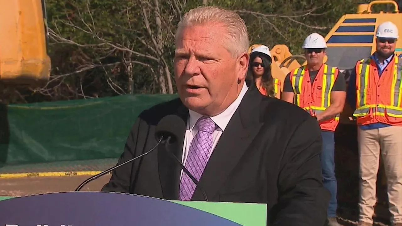 Work now underway on all parts of the Ontario Line, Ford says