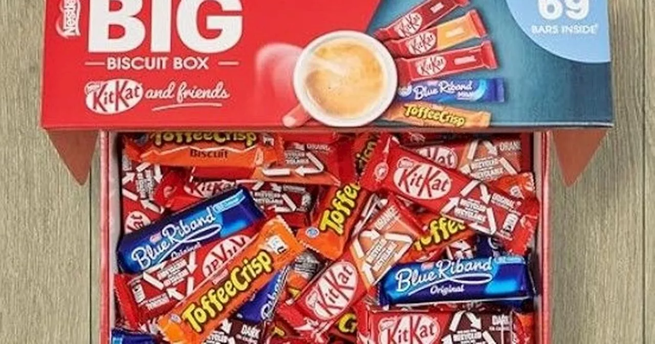 Amazon slashes price of Nestle Big Biscuit Box with 69 chocolates to under £20