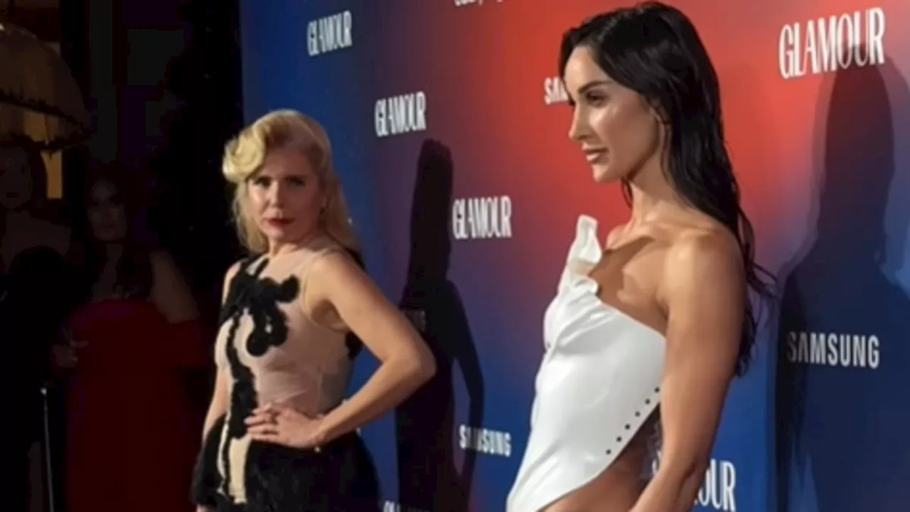 Awkward moment Paloma Faith stares at Roxie Nafousi at GLAMOUR awards