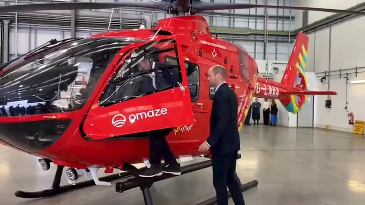 Prince of Wales is joined by A-list celebrity at Air Ambulance Charity