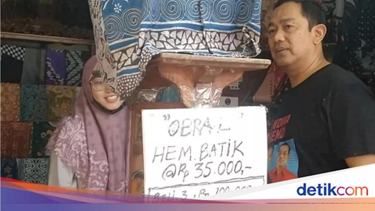 Herannya Hendi Seratus Ribu Dapat 3 Kemeja Batik di Pasar Setono Pekalongan