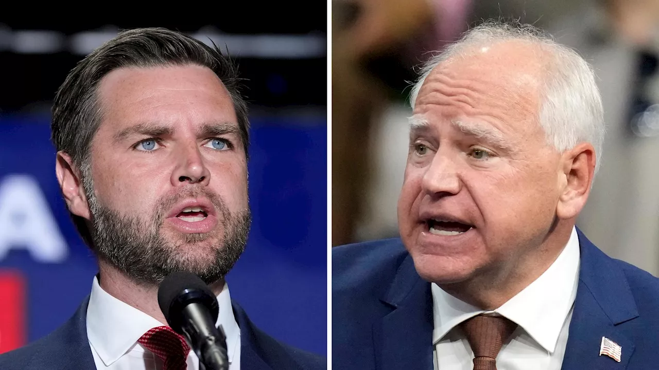 US-Vizekandidaten: TV-Duell zwischen Tim Walz und J.D. Vance