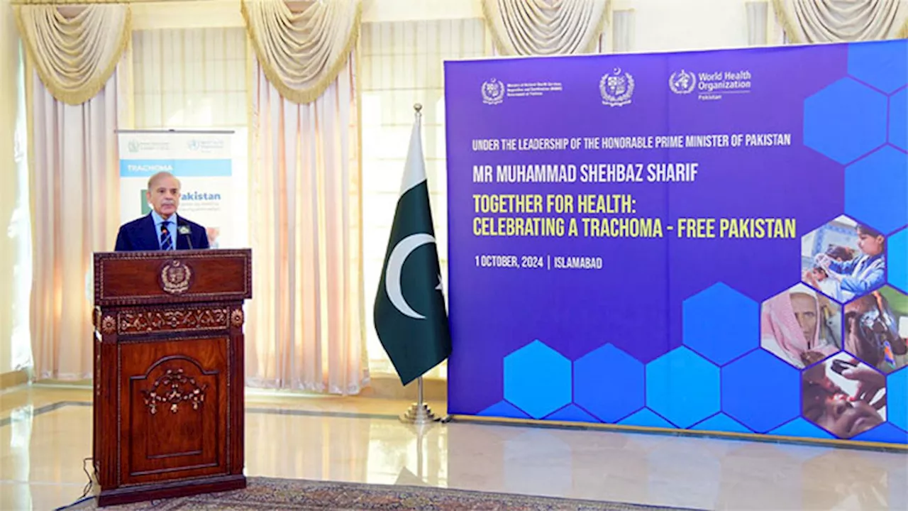 PM Shehbaz felicitates nation on becoming trachoma-free