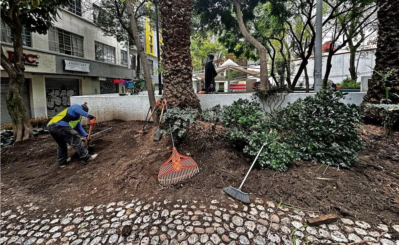 Dan últimos detalles en la rehabilitación de Plaza Bruno Giordano