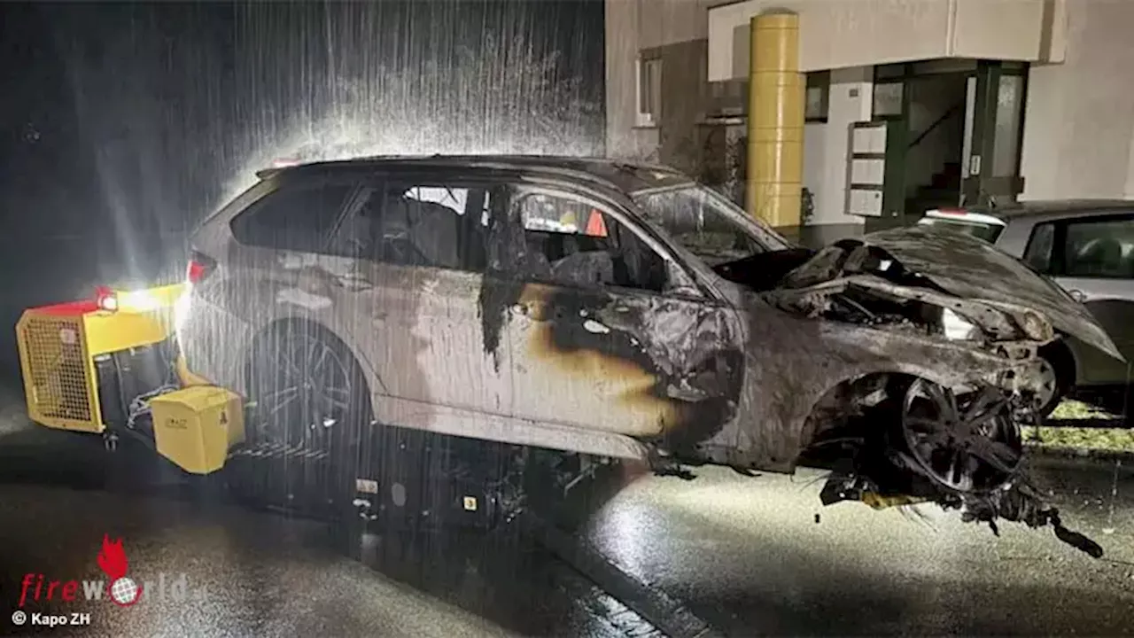 Schweiz: Autobrand in Tiefgarage in Dällikon → 30 Bewohner evakuiert, Schaden an rund 20 Pkw