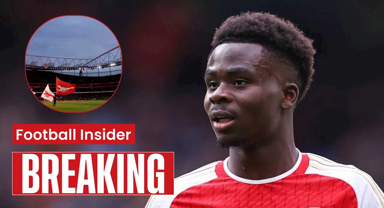 Bukayo Saka sends two-word message to Arsenal legend after surprise snub