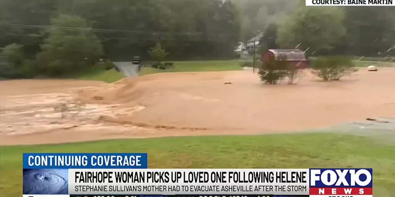 Fairhope woman describes hurricane damage for her family in Asheville